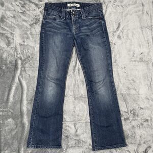 Gap Curvy Ultra Low Rise Jeans Womens 8 Bootcut Blue Denim Medium Wash